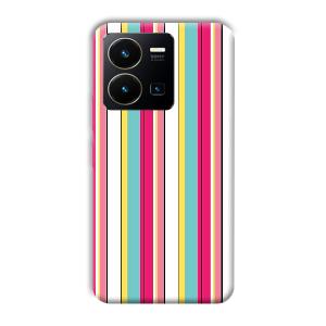 Lines Pattern Phone Customized Printed Back Cover for Vivo Y35