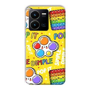 Pop It Phone Customized Printed Back Cover for Vivo Y35