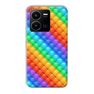 Colorful Circles Phone Customized Printed Back Cover for Vivo Y35