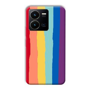 Vertical Paint Phone Customized Printed Back Cover for Vivo Y35