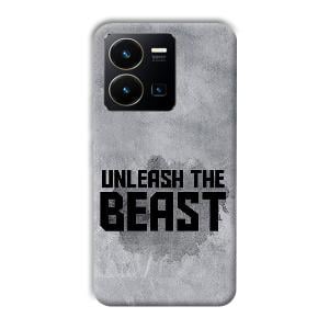 Unleash The Beast Phone Customized Printed Back Cover for Vivo Y35