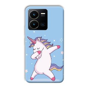 Unicorn Dab Phone Customized Printed Back Cover for Vivo Y35