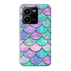 Mermaid Design Phone Customized Printed Back Cover for Vivo Y35