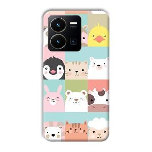 Kittens Phone Customized Printed Back Cover for Vivo Y35