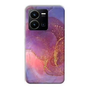 Sparkling Marble Phone Customized Printed Back Cover for Vivo Y35