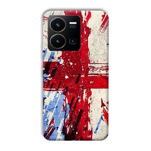 Red Cross Design Phone Customized Printed Back Cover for Vivo Y35