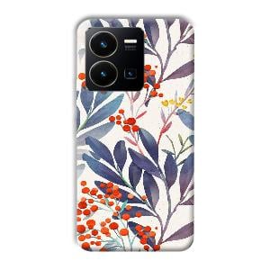 Cherries Phone Customized Printed Back Cover for Vivo Y35