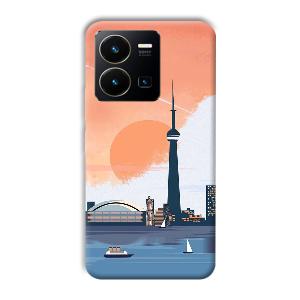 City Design Phone Customized Printed Back Cover for Vivo Y35