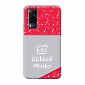 Dark Pink Customized Printed Back Cover for Vivo Y53s