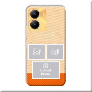 Orange Background Customized Printed Back Cover for Vivo Y56 5G