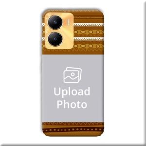 Brown Lines Customized Printed Back Cover for Vivo Y56 5G