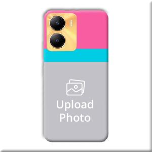 Pink & Sky Blue Customized Printed Back Cover for Vivo Y56 5G