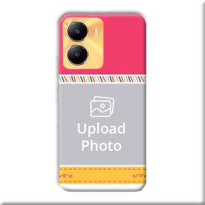 Pink Yellow Customized Printed Back Cover for Vivo Y56 5G