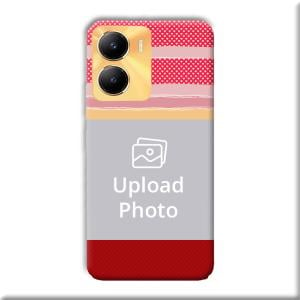 Red Pink Design Customized Printed Back Cover for Vivo Y56 5G