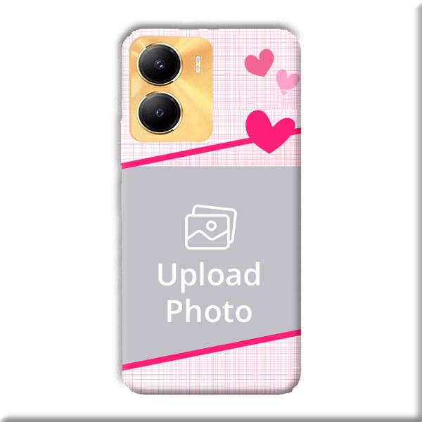Pink Check Customized Printed Back Cover for Vivo Y56 5G