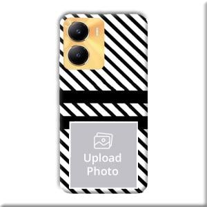 White Black Customized Printed Back Cover for Vivo Y56 5G
