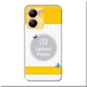 Butterflies & Yellow Customized Printed Back Cover for Vivo Y56 5G
