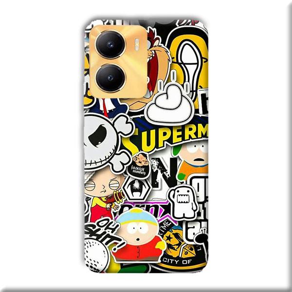 Cartoons Phone Customized Printed Back Cover for Vivo Y56 5G