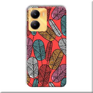 Lines and Leaves Phone Customized Printed Back Cover for Vivo Y56 5G