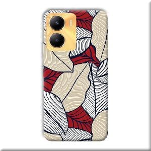 Leafy Pattern Phone Customized Printed Back Cover for Vivo Y56 5G
