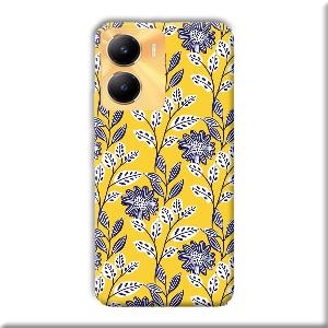 Yellow Fabric Design Phone Customized Printed Back Cover for Vivo Y56 5G