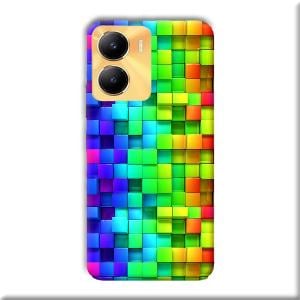 Square Blocks Phone Customized Printed Back Cover for Vivo Y56 5G