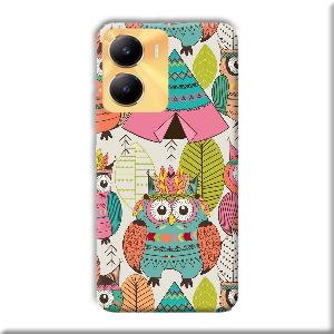 Fancy Owl Phone Customized Printed Back Cover for Vivo Y56 5G