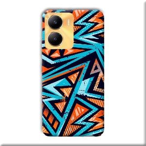 Zig Zag Pattern Phone Customized Printed Back Cover for Vivo Y56 5G