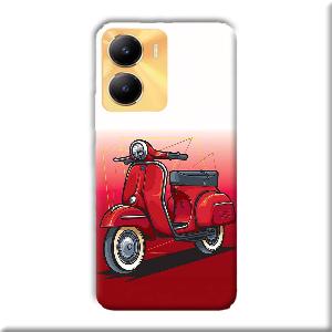 Red Scooter Phone Customized Printed Back Cover for Vivo Y56 5G
