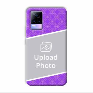 Purple Design Customized Printed Back Cover for Vivo Y73