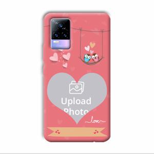 Love Birds Design Customized Printed Back Cover for Vivo Y73