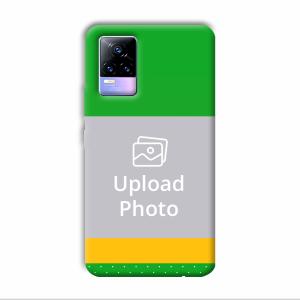 Green Yellow Customized Printed Back Cover for Vivo Y73