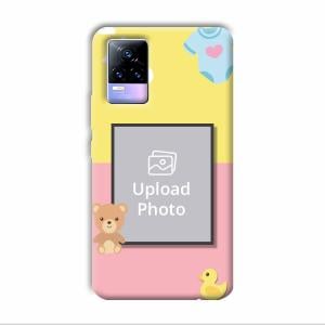 Teddy Bear Baby Design Customized Printed Back Cover for Vivo Y73