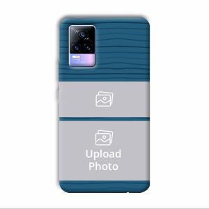 Dark Blue Customized Printed Back Cover for Vivo Y73