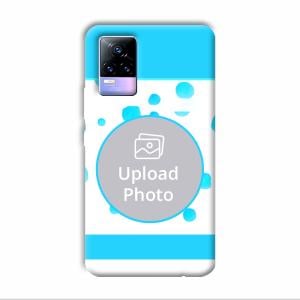 Bluish Customized Printed Back Cover for Vivo Y73