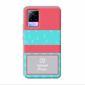 Bluish Pattern Customized Printed Back Cover for Vivo Y73