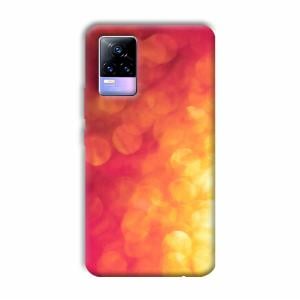 Red Orange Phone Customized Printed Back Cover for Vivo Y73