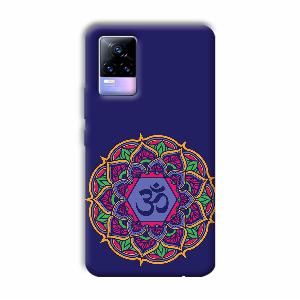 Blue Om Design Phone Customized Printed Back Cover for Vivo Y73