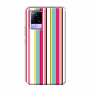 Lines Pattern Phone Customized Printed Back Cover for Vivo Y73