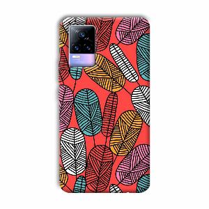 Lines and Leaves Phone Customized Printed Back Cover for Vivo Y73