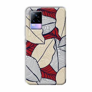Leafy Pattern Phone Customized Printed Back Cover for Vivo Y73