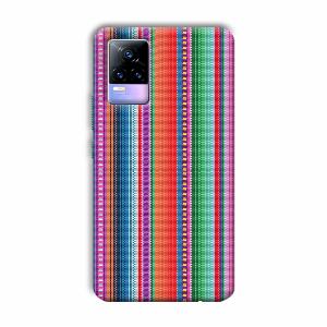 Fabric Pattern Phone Customized Printed Back Cover for Vivo Y73