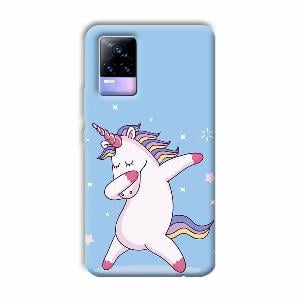 Unicorn Dab Phone Customized Printed Back Cover for Vivo Y73