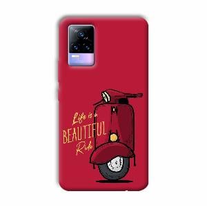 Life is Beautiful  Phone Customized Printed Back Cover for Vivo Y73