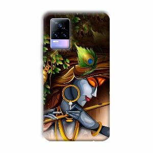 Krishna & Flute Phone Customized Printed Back Cover for Vivo Y73