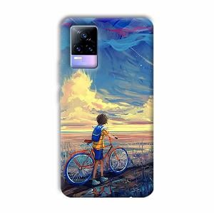 Boy & Sunset Phone Customized Printed Back Cover for Vivo Y73