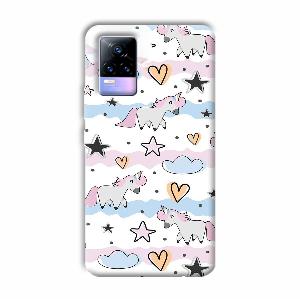 Unicorn Pattern Phone Customized Printed Back Cover for Vivo Y73