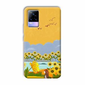 Girl in the Scenery Phone Customized Printed Back Cover for Vivo Y73