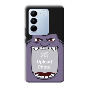Purple Monster Customized Printed Back Cover for Vivo V27