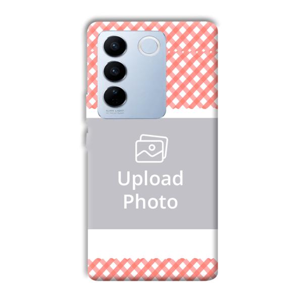 Cloth Pattern Customized Printed Back Cover for Vivo V27